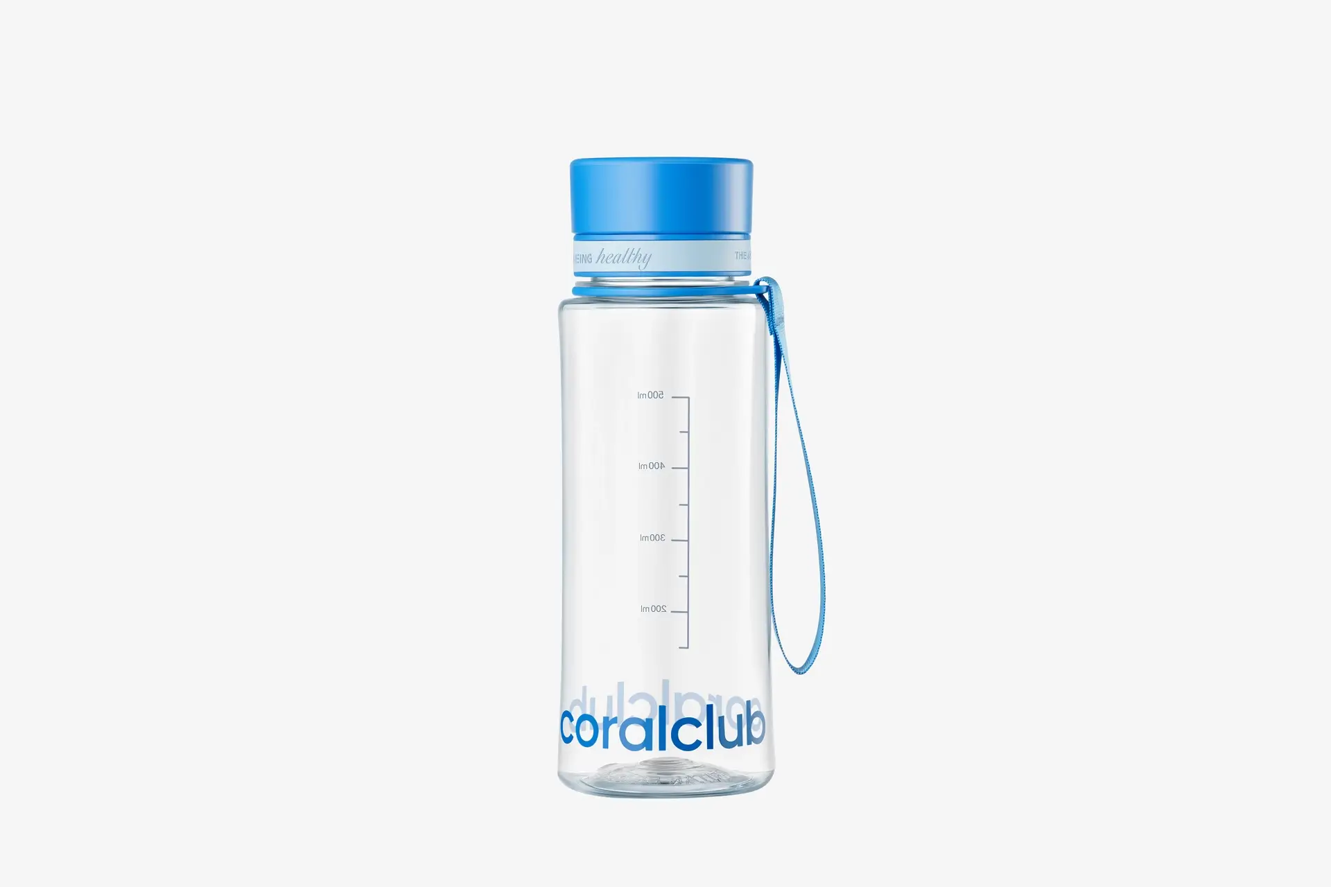 Sticlă din plastic coralclub, albastră