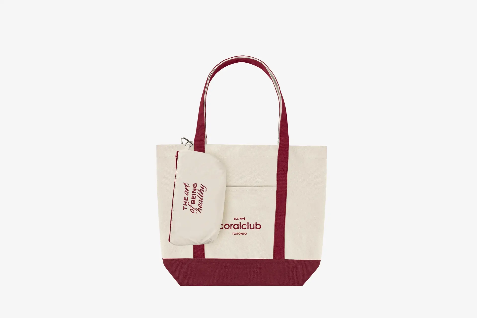 Geantă shopper, vișinie