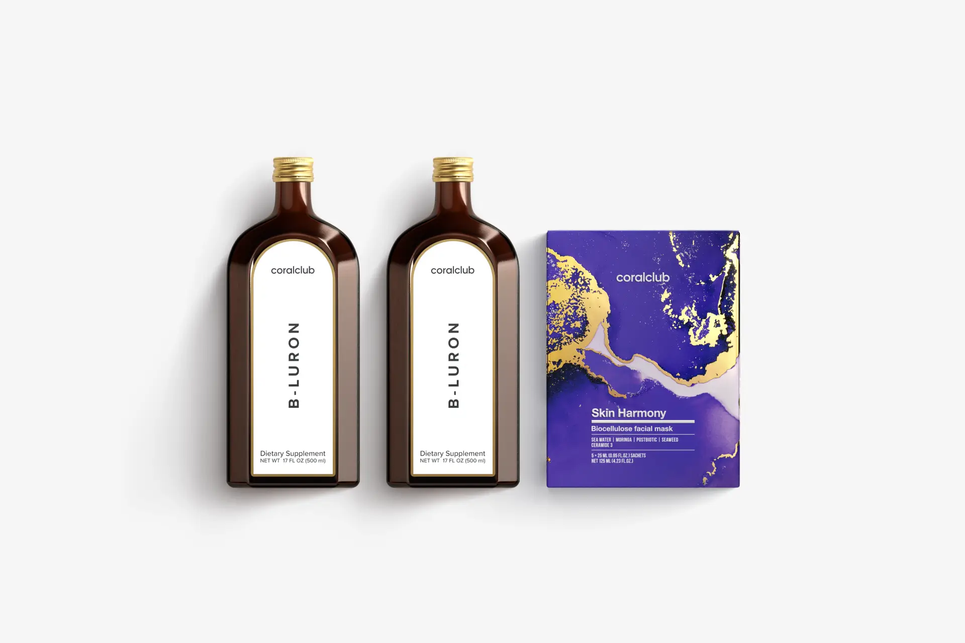 B-Luron + Skin Harmony Biocellulose Facial Mask (5 bucăți)
