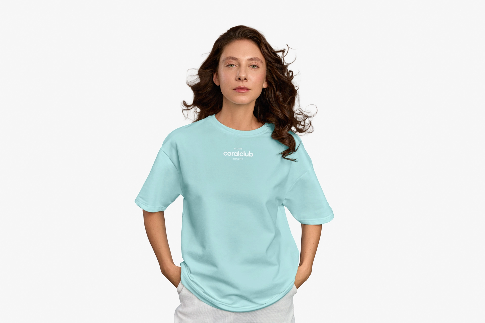 Tricou oversize, mentă